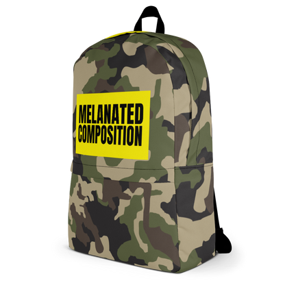 "Yella Yesser BG, Black Font" - Camo Backpack