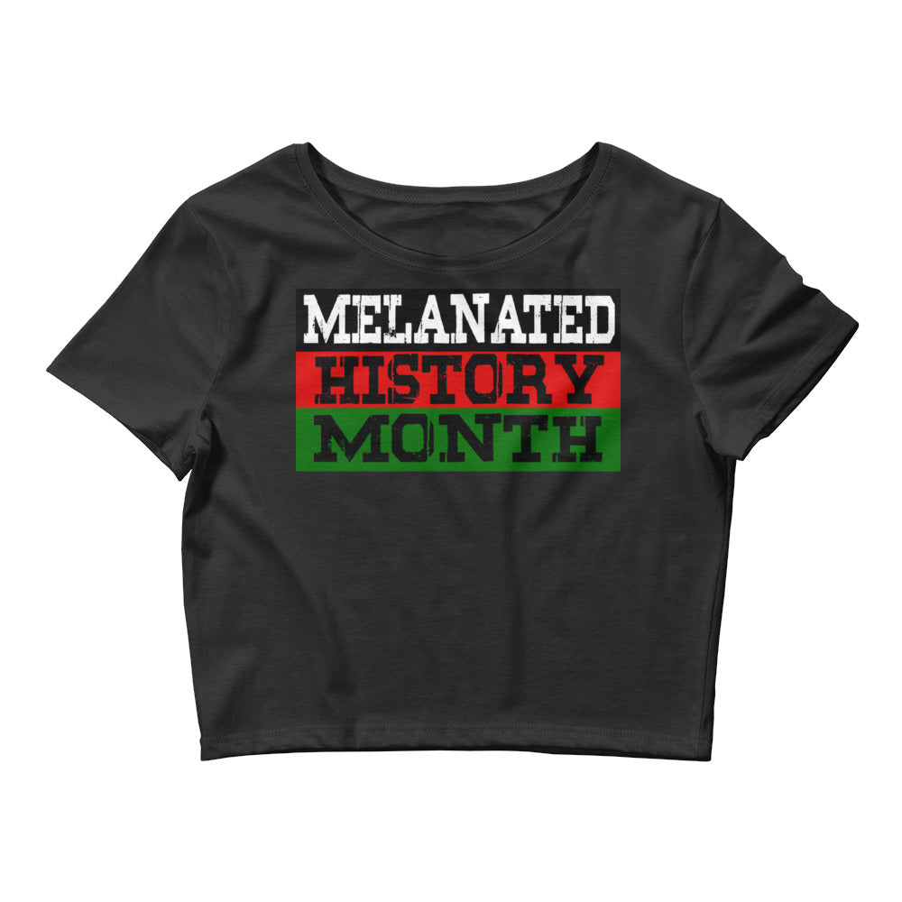 Melanated History Month Women’s Crop Tee