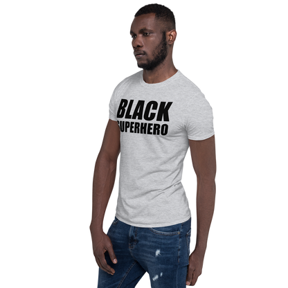 Black Superhero Short-Sleeve Unisex T-Shirt