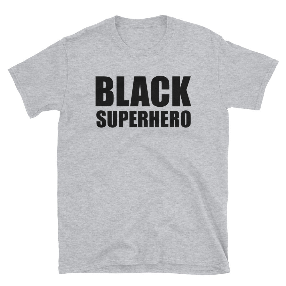 Black Superhero Short-Sleeve Unisex T-Shirt