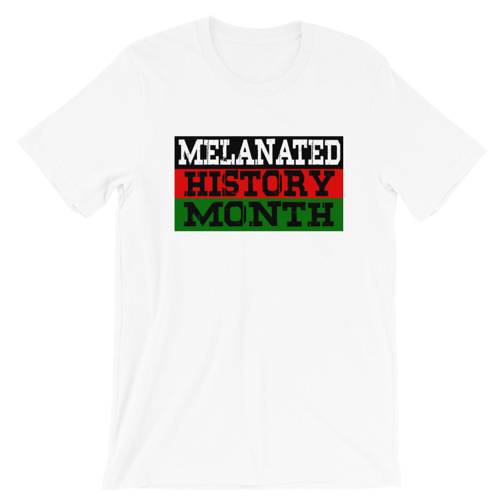 Melanated History Month Short-Sleeve Unisex T-Shirt