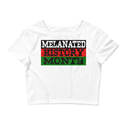 Melanated History Month Women’s Crop Tee