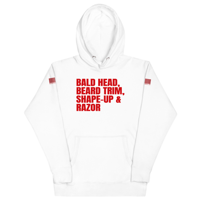 Bald Head, Beard Trim, Shape-Up, & Razor -  Hoodie
