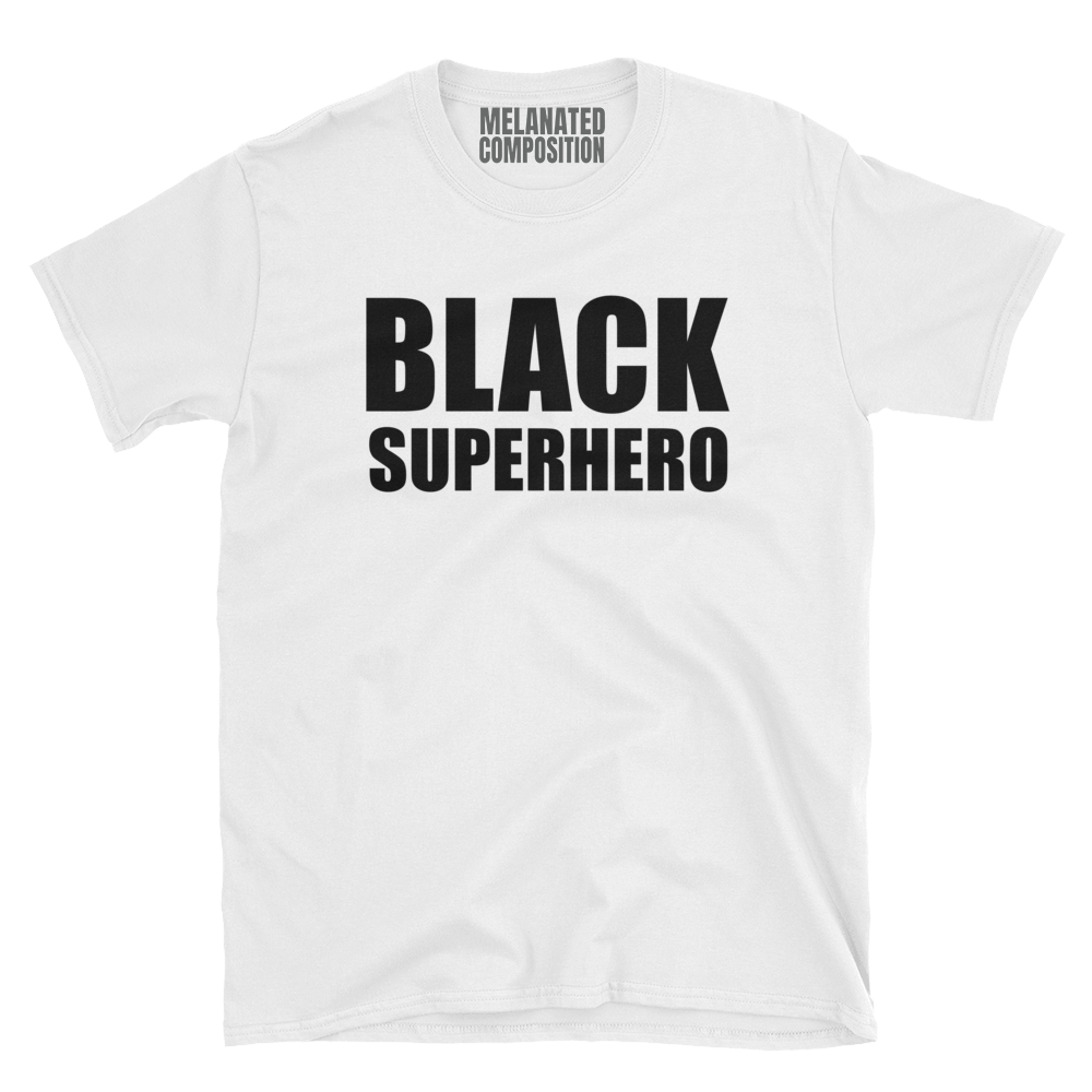 Black Superhero Short-Sleeve Unisex T-Shirt