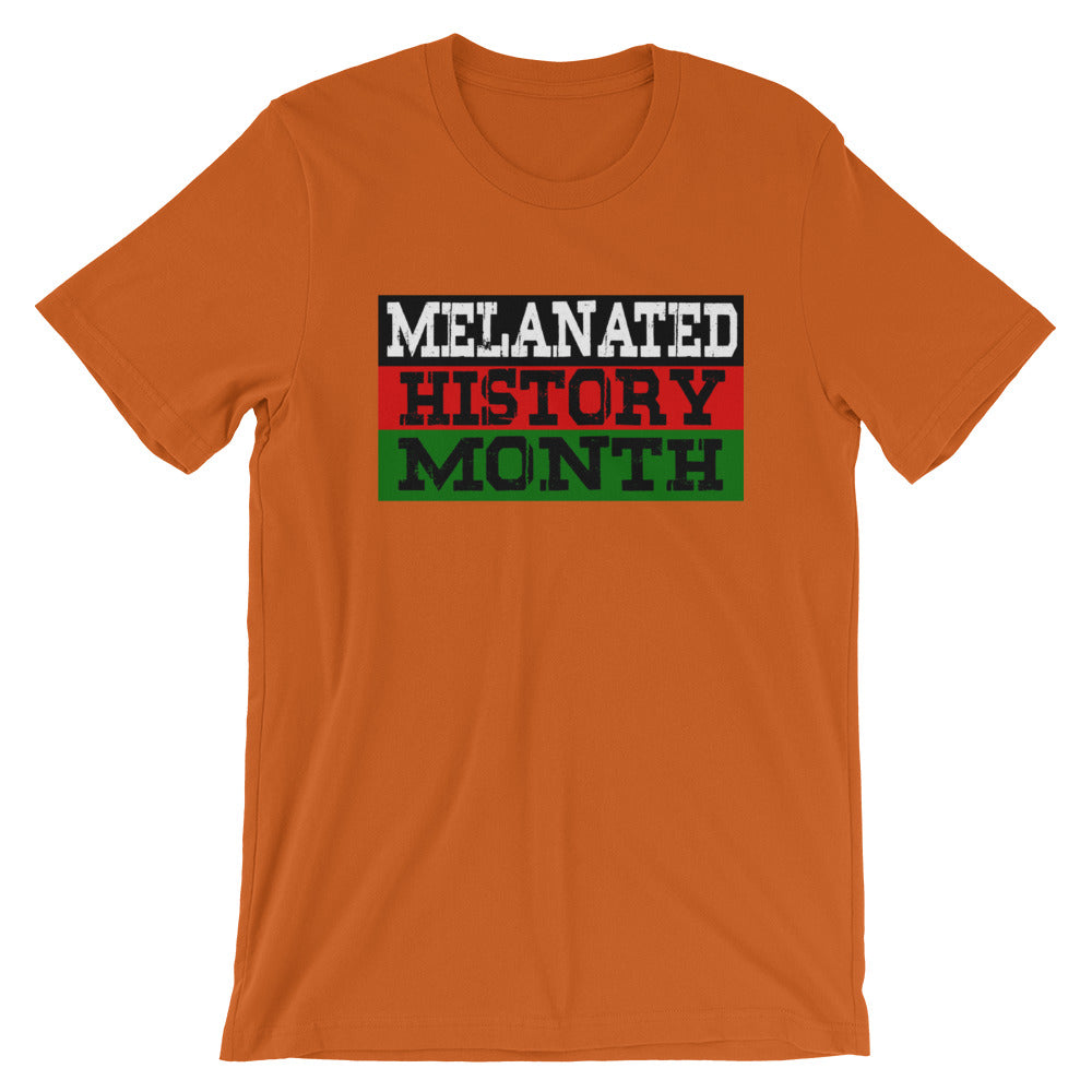 Melanated History Month Short-Sleeve Unisex T-Shirt