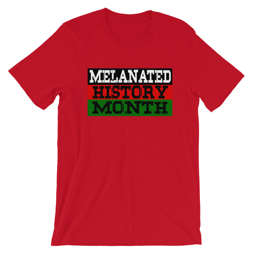 Melanated History Month Short-Sleeve Unisex T-Shirt