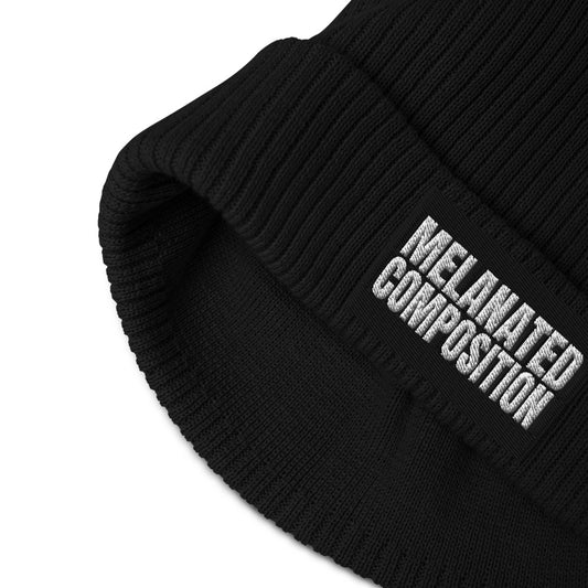 S1 Logo "What UP Black BG, White Font" - Ribbed Hat