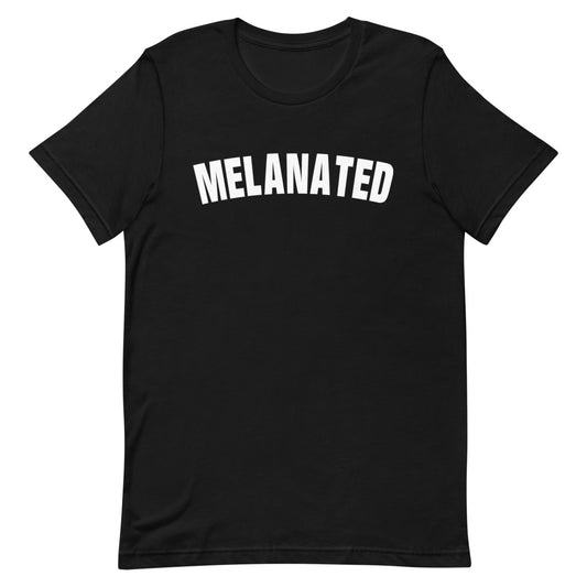 Melanated script - Short-Sleeve Unisex T-Shirt