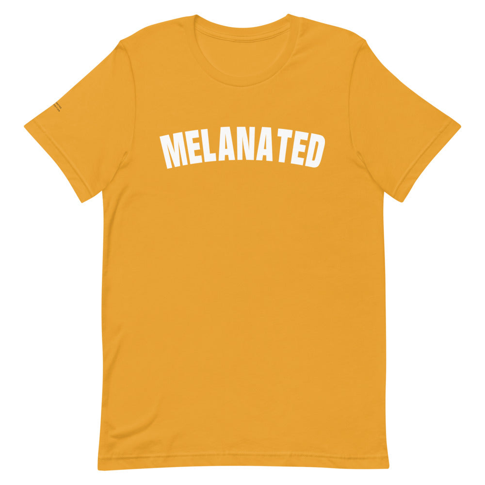 Melanated script - Short-Sleeve Unisex T-Shirt