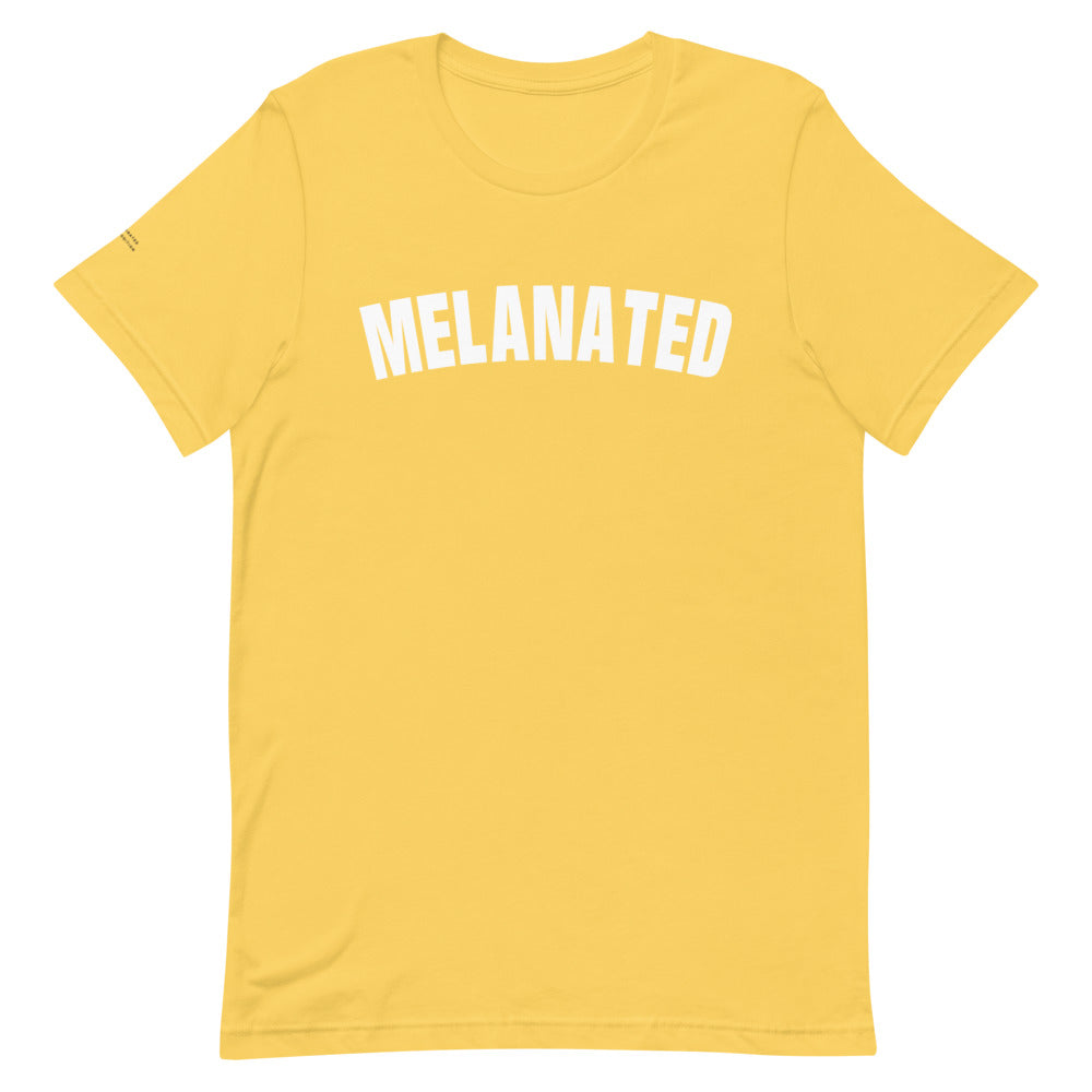 Melanated script - Short-Sleeve Unisex T-Shirt